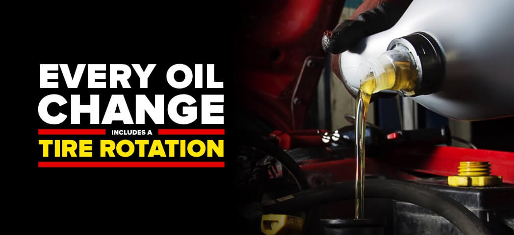 Every Oil change includes a tires rotation